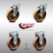 Service Caster 5 Inch SS High Temp Phenolic Swivel Top Plate Caster Set with 2 Rigid SCC SCC-SS20S514-PHSHT-2-R-2 - alternate 6